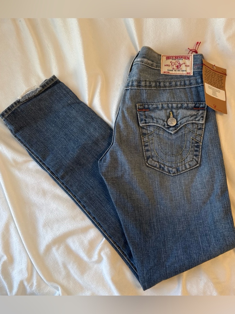 True Religion Cameron Low Rise Jeans Size 26 NWT - Picture 4 of 7
